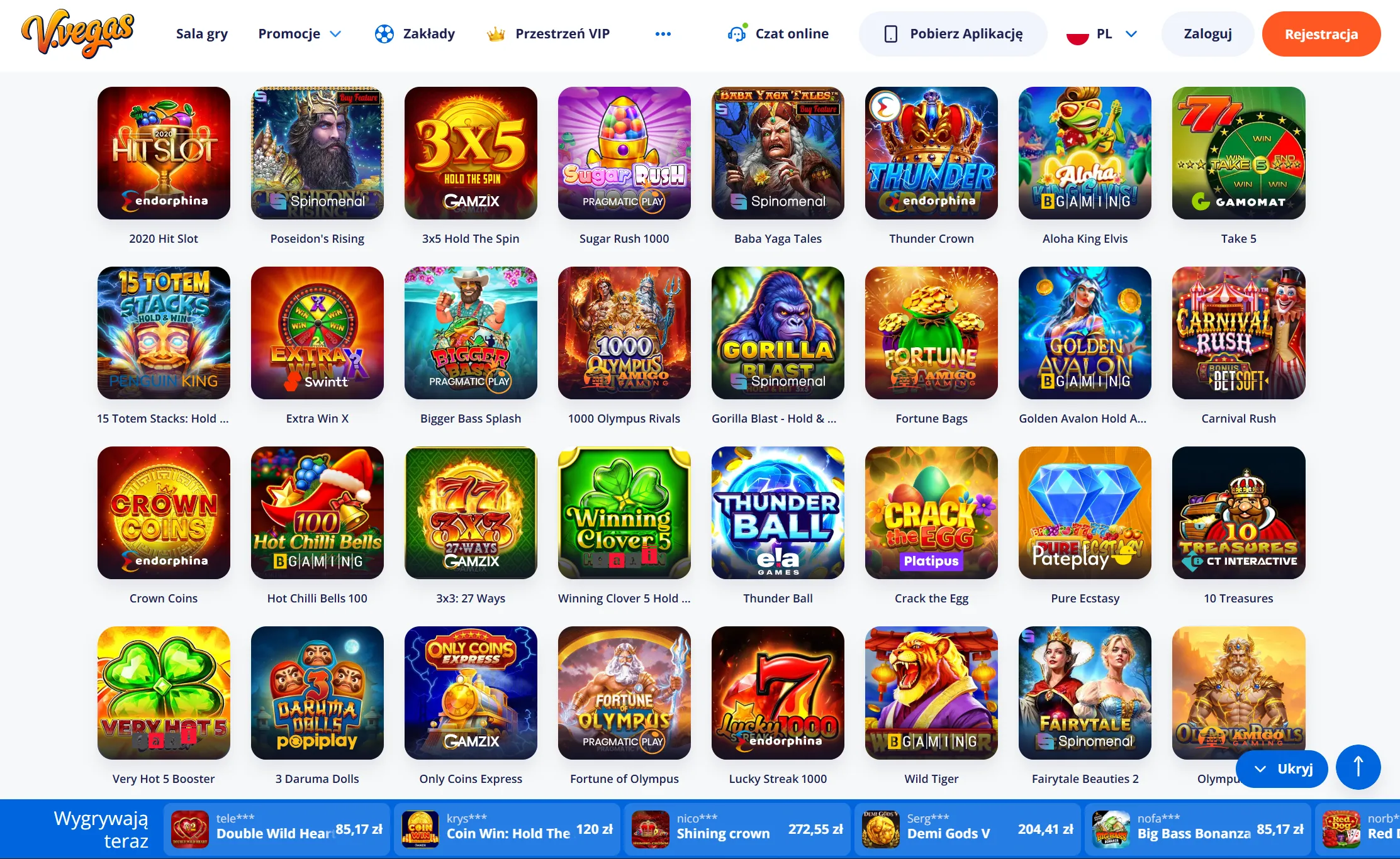 Szybki dostęp do ulubionych gier w Vulkan Casino
